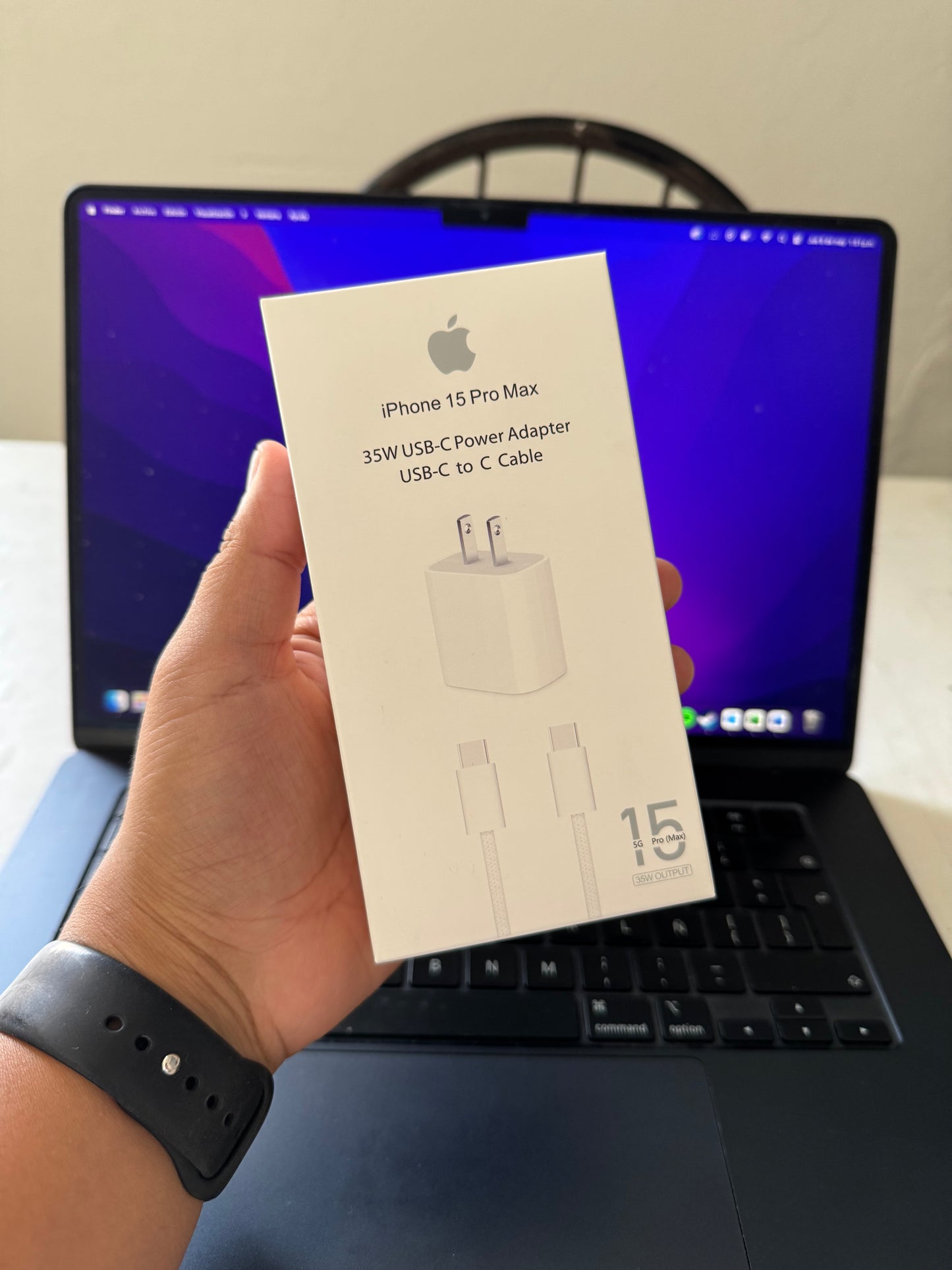 Combo Cargador USB C - USB C Trenzado