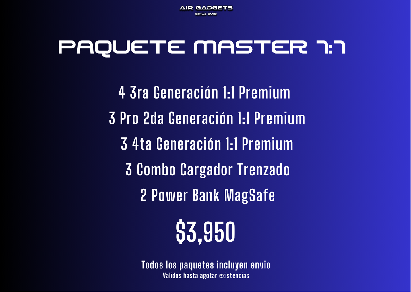 Paquete Master 1:1